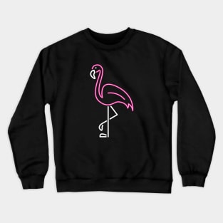 Neon pink flamingo Crewneck Sweatshirt